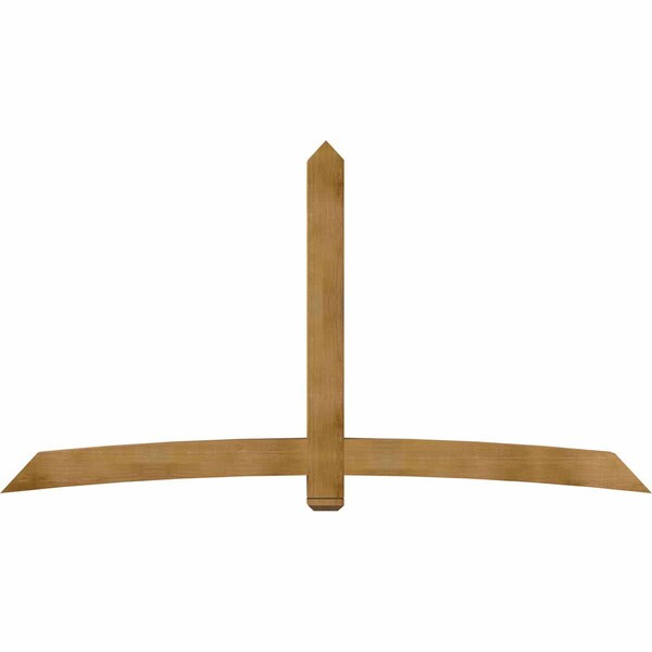 Ekena Millwork Bellingham Rough Sawn Timber Gable Bracket, Western Red Cedar, 108"W x 58"H x 6"D x 6"F, 13/12 Pitch GBW108X58X0606BEL00RWR - main
